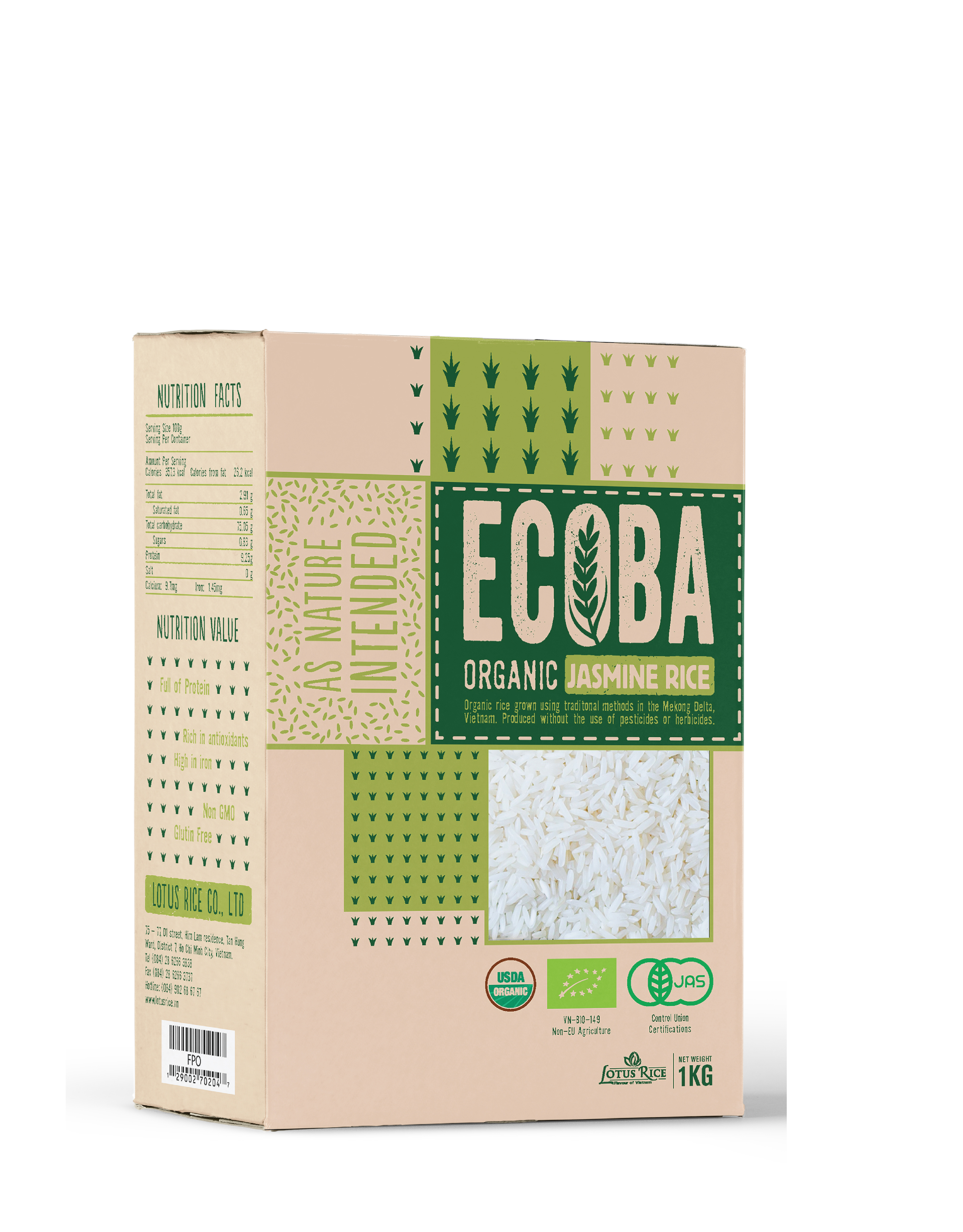 ECOBA - Organic Jasmine Rice